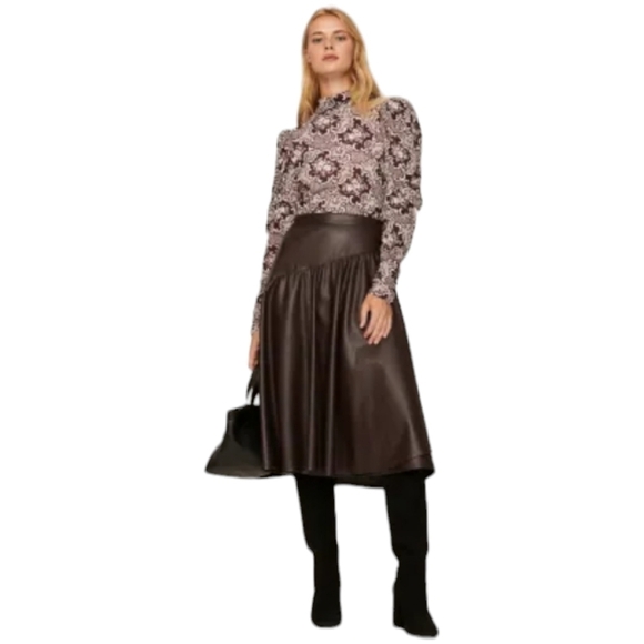 Rebecca Taylor Rochelle Fleur Raisin Combo Size Medium - Picture 4 of 8